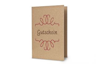 »Design-RC®« Klappkarten »Gutschein« DIN A6 inkl. DIN C6 Hüllen