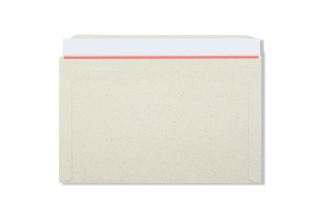 »Graspapier« FIXCOLL Briefumschlag 125 x 225 mm (mit Pergamin-Fenster)