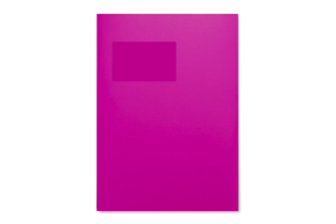 Versandtasche DIN C4, Chromokarton glänzend pink mit Fenster