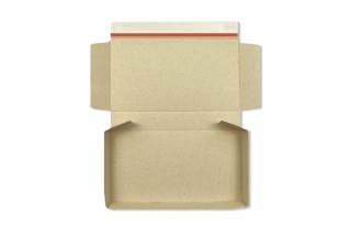 »Graspapier« Postbox 350 x 245 x 46 mm Wellpappe Versandsachachtel